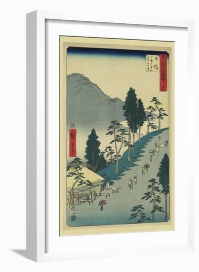 Nissaka-Ando Hiroshige-Framed Art Print