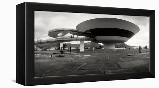 Niteroi Contemporary Art Museum Designed by Oscar Niemeyer, Niteroi, Rio De Janeiro, Brazil-null-Framed Premier Image Canvas