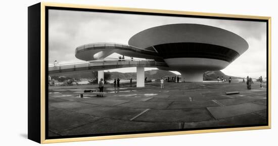 Niteroi Contemporary Art Museum Designed by Oscar Niemeyer, Niteroi, Rio De Janeiro, Brazil-null-Framed Premier Image Canvas