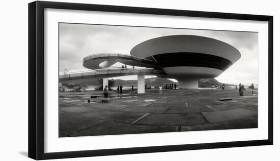 Niteroi Contemporary Art Museum Designed by Oscar Niemeyer, Niteroi, Rio De Janeiro, Brazil-null-Framed Photographic Print