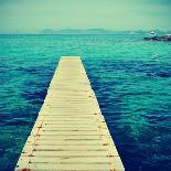 Boardwalk in Ses Illetes Beach in Formentera, Balearic Islands-nito-Photographic Print