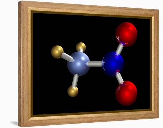 Nitromethane Molecule-Dr. Mark J.-Framed Premier Image Canvas