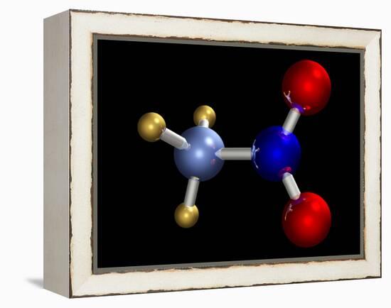 Nitromethane Molecule-Dr. Mark J.-Framed Premier Image Canvas