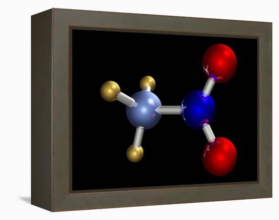 Nitromethane Molecule-Dr. Mark J.-Framed Premier Image Canvas