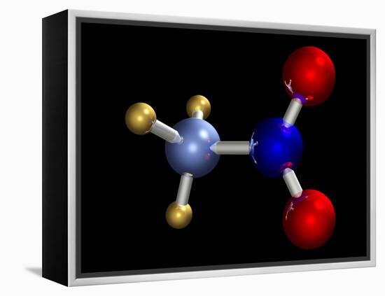 Nitromethane Molecule-Dr. Mark J.-Framed Premier Image Canvas