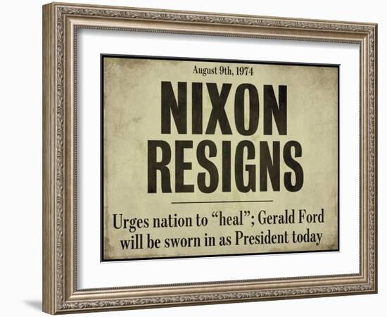 Nixon-null-Framed Giclee Print