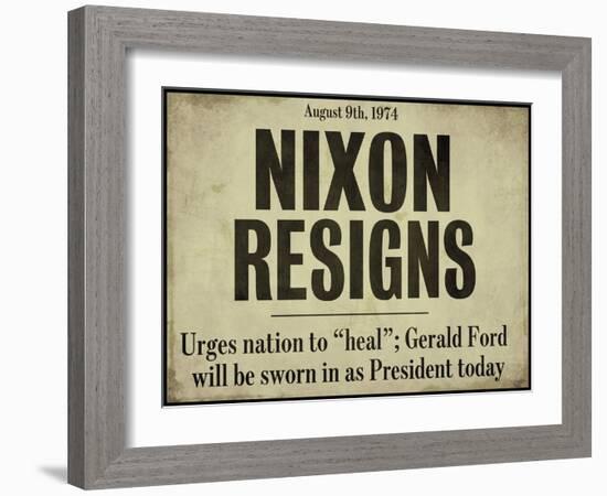 Nixon-null-Framed Giclee Print