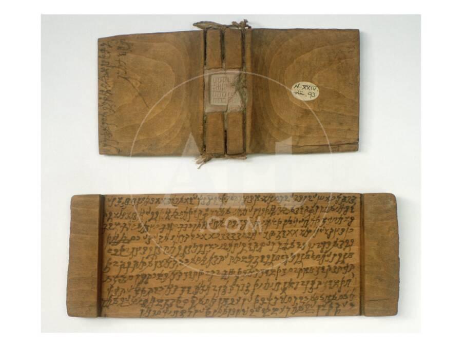 Niya Writing Tablet With Kharosthi Inscription Wood 3rd Century Niya Writing Tablet With Kharosthi Inscription Wood 3rd Century Giclee Print By Art Com
