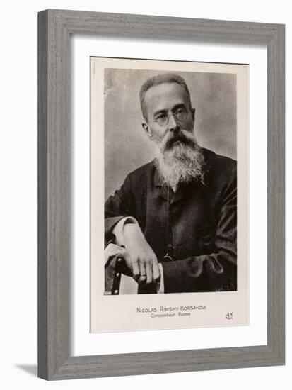 Nkolai Rimsky-Korsakov, Russian Composer-null-Framed Photographic Print