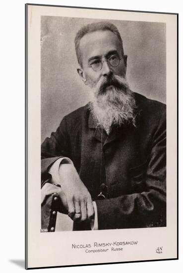 Nkolai Rimsky-Korsakov, Russian Composer-null-Mounted Photographic Print