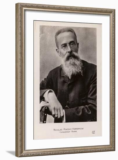 Nkolai Rimsky-Korsakov, Russian Composer-null-Framed Photographic Print