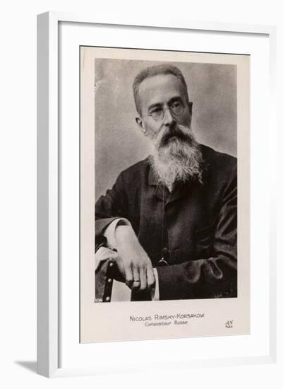 Nkolai Rimsky-Korsakov, Russian Composer-null-Framed Photographic Print