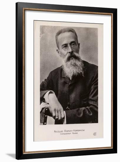 Nkolai Rimsky-Korsakov, Russian Composer-null-Framed Photographic Print