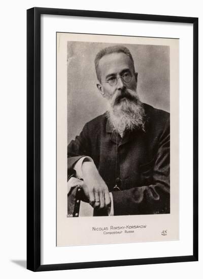 Nkolai Rimsky-Korsakov, Russian Composer-null-Framed Photographic Print
