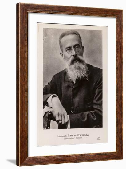 Nkolai Rimsky-Korsakov, Russian Composer-null-Framed Photographic Print