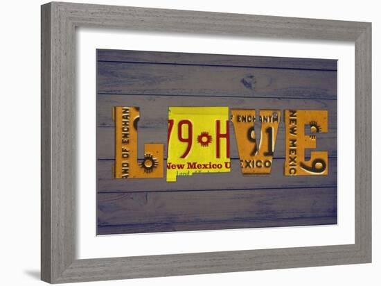 NM State Love-Design Turnpike-Framed Giclee Print