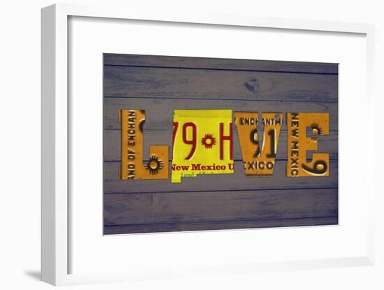 NM State Love-Design Turnpike-Framed Giclee Print