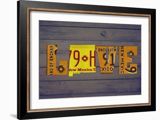 NM State Love-Design Turnpike-Framed Giclee Print