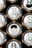 Much of Yellow Drinking Cans close Up-Nneirda-Mounted Photographic Print