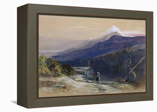 No.0950 Mount Athos, 1857-Edward Lear-Framed Premier Image Canvas