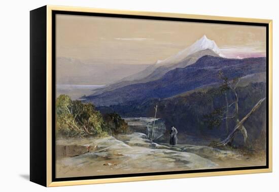 No.0950 Mount Athos, 1857-Edward Lear-Framed Premier Image Canvas