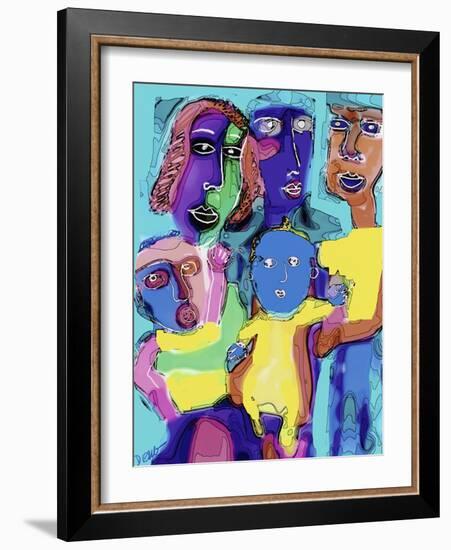 No.1 Extended Family-Diana Ong-Framed Giclee Print