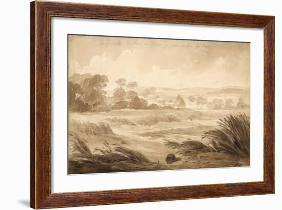 No 1 Hougomont the House and Farme Du - Gourman from the Right', 1815-Denis Dighton-Framed Giclee Print