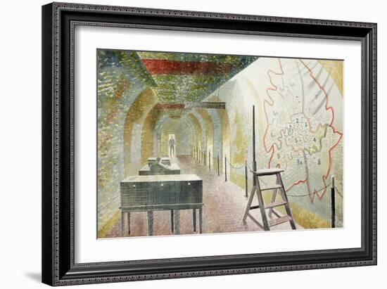 No 1 Map Corridor, 1940-Eric Ravilious-Framed Giclee Print