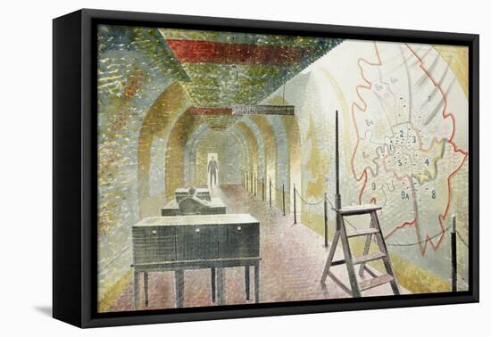 No 1 Map Corridor, 1940-Eric Ravilious-Framed Premier Image Canvas