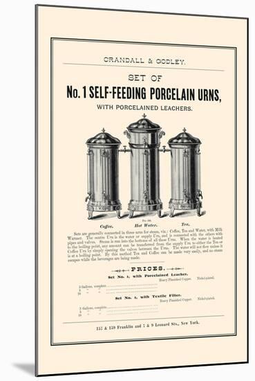 No. 1 Self-Feeding Porcelain Urns-null-Mounted Art Print