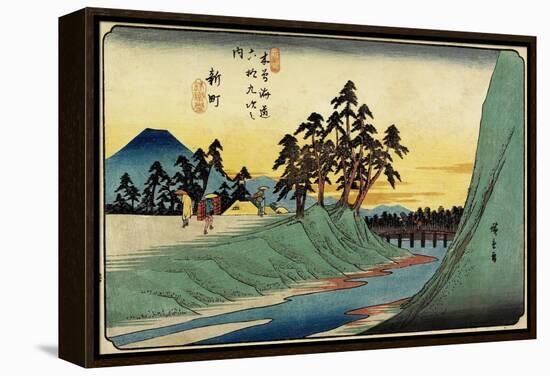 No.12 Shinmachi, 1830-1844-Utagawa Hiroshige-Framed Premier Image Canvas