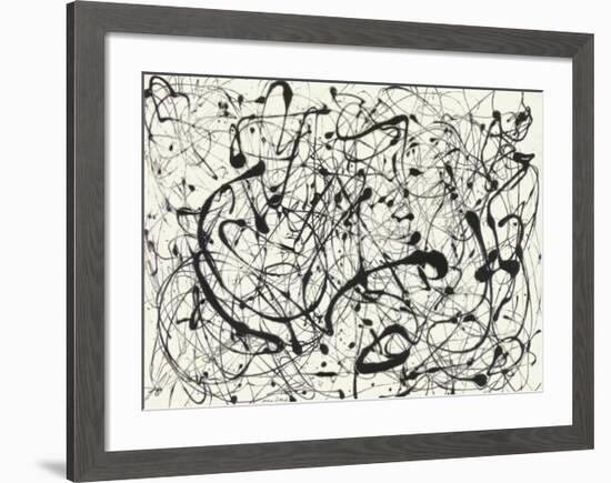 No. 14 (Gray)-Jackson Pollock-Framed Art Print