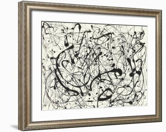 No. 14 (Gray)-Jackson Pollock-Framed Art Print