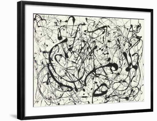 No. 14 (Gray)-Jackson Pollock-Framed Art Print