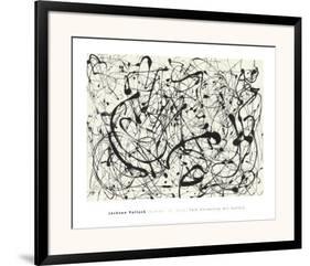 No. 14 (Gray)-Jackson Pollock-Framed Art Print