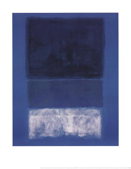 No 14 White And Greens In Blue Art Print Mark Rothko Art Com