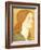 No.1575 Head of a Girl in a Green Dress (Elizabeth Siddal), 1850-65-Dante Gabriel Rossetti-Framed Giclee Print