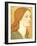 No.1575 Head of a Girl in a Green Dress (Elizabeth Siddal), 1850-65-Dante Gabriel Rossetti-Framed Giclee Print