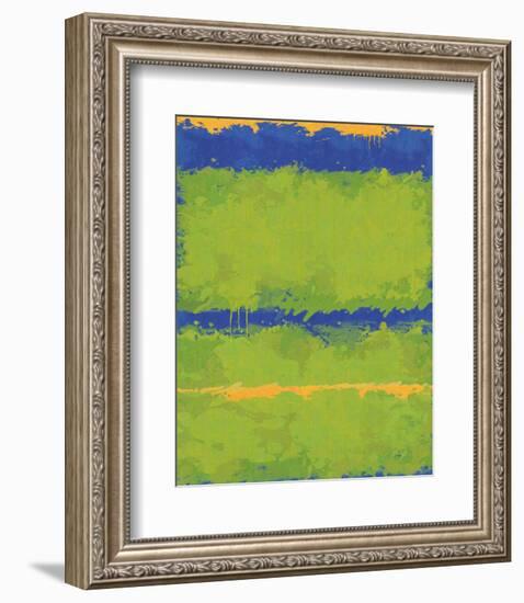 No. 1967 Olive Green Blue-Carmine Thorner-Framed Premium Giclee Print