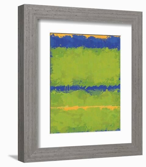 No. 1967 Olive Green Blue-Carmine Thorner-Framed Premium Giclee Print