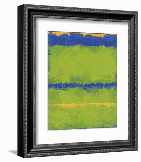 No. 1967 Olive Green Blue-Carmine Thorner-Framed Premium Giclee Print