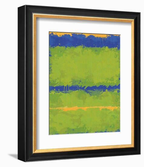 No. 1967 Olive Green Blue-Carmine Thorner-Framed Premium Giclee Print