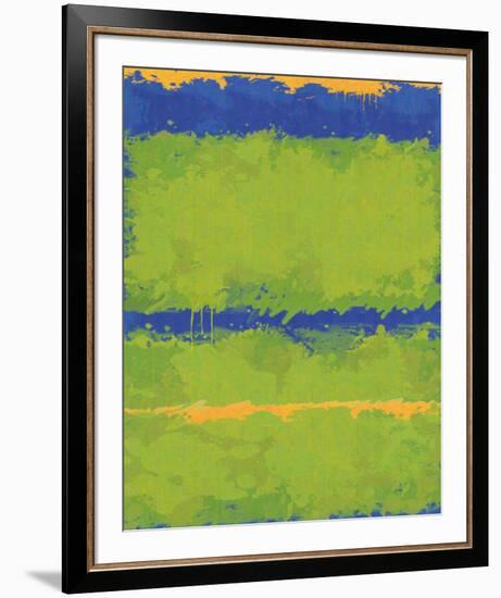 No. 1967 Olive Green Blue-Carmine Thorner-Framed Premium Giclee Print