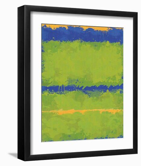 No. 1967 Olive Green Blue-Carmine Thorner-Framed Art Print