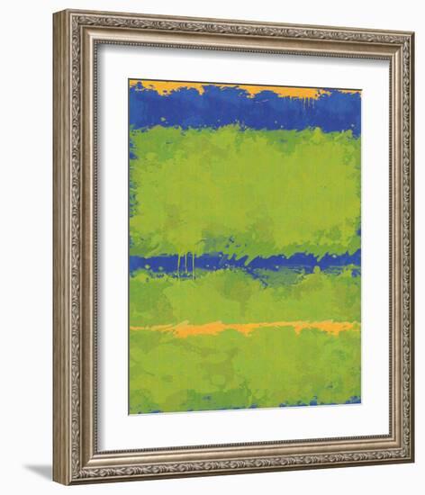 No. 1967 Olive Green Blue-Carmine Thorner-Framed Art Print