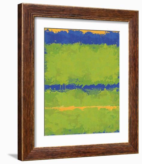 No. 1967 Olive Green Blue-Carmine Thorner-Framed Art Print