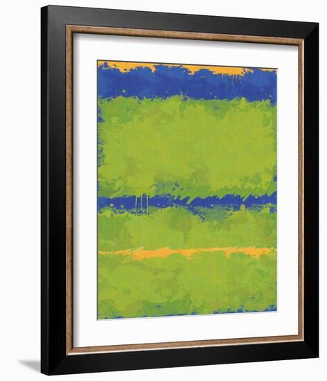 No. 1967 Olive Green Blue-Carmine Thorner-Framed Art Print