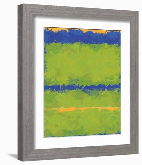 No. 1967 Olive Green Blue-Carmine Thorner-Framed Art Print