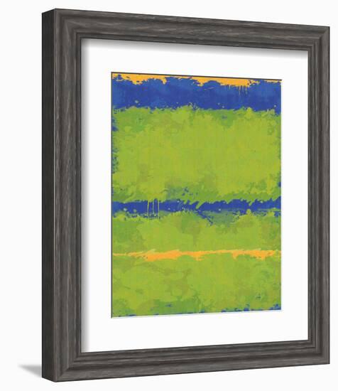 No. 1967 Olive Green Blue-Carmine Thorner-Framed Art Print