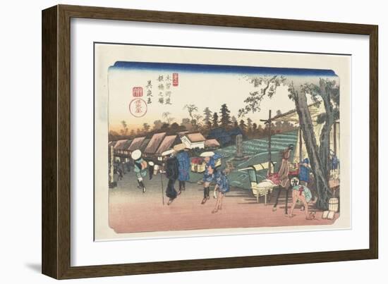 No.2: Itabashi Station, 1835-1836-Keisai Eisen-Framed Giclee Print